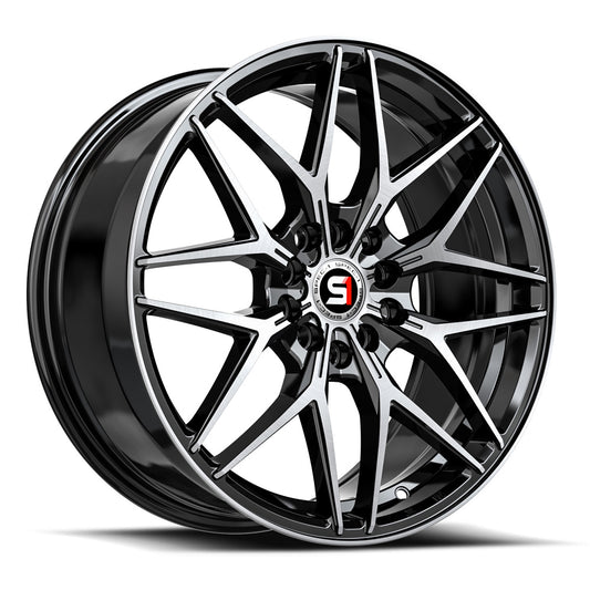 Spec-1 SP-60 18x8 38 5x100/5x114.3 Gloss Black & Machined SP-601882338BM