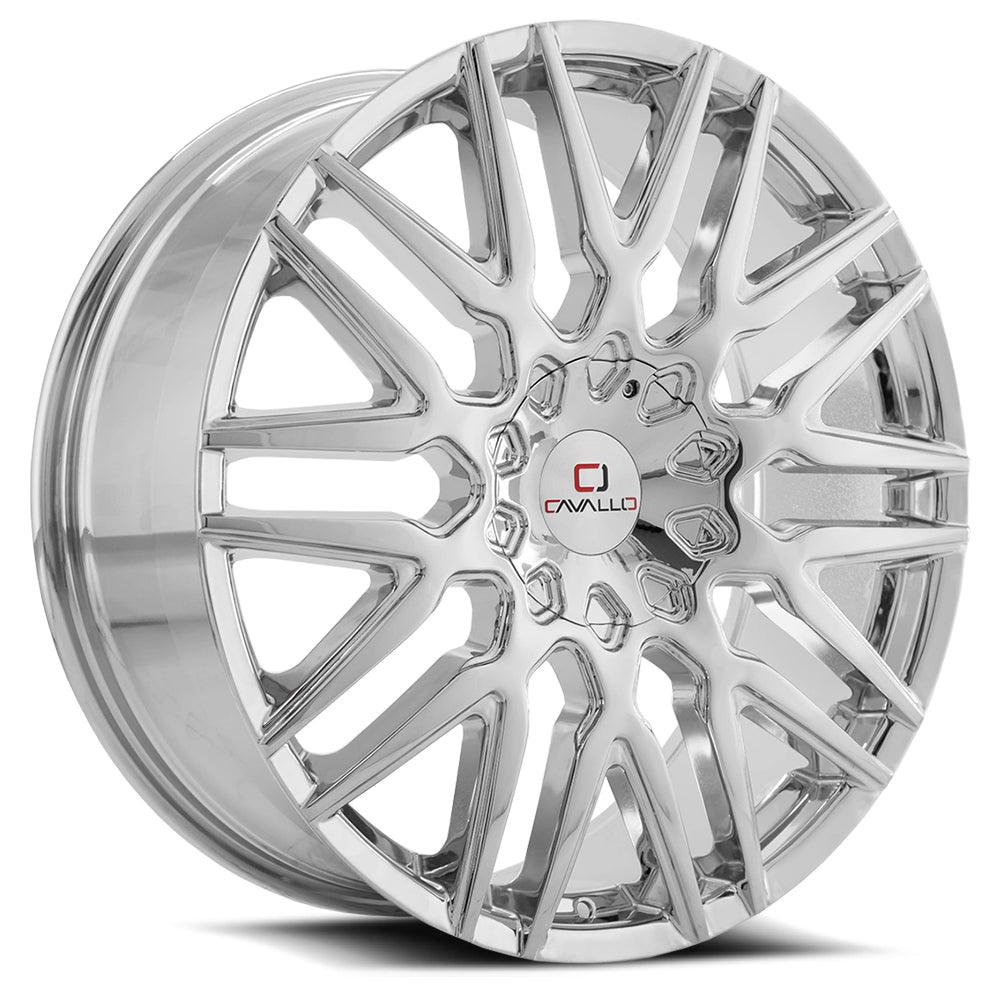CAVALLO CLV-24 22X9.5 15 5X115/5X120 NANO CHROME