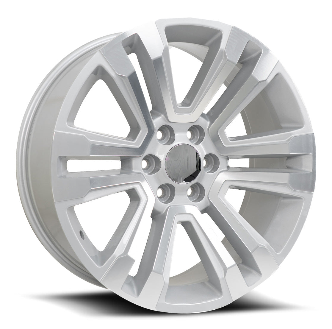 O.E. REVOLUTION G-10 22X9 31 6X139.7 SILVER & MACHINED