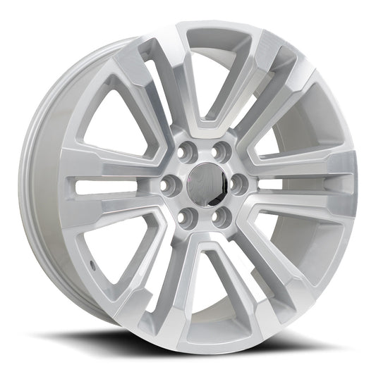 O.E. REVOLUTION G-10 22X9 31 6X139.7 SILVER & MACHINED