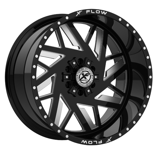 XFX Flow XFX-306 24x12 -44 5x127/5x139.7 Gloss Black & Milled XFX-306241251271397-44BMW