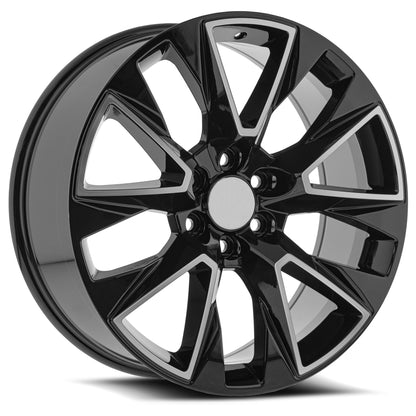 O.E. REVOLUTION C-14 24X10 30 6X139.7 GLOSS BLACK & MACHINED
