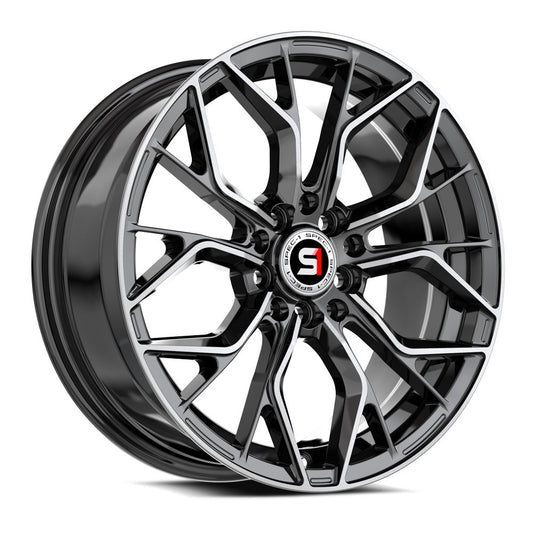 Spec-1 SP-76 15x6.5 20 5x100/5x114.3 Gloss Black & Machined SP-7615652320BM