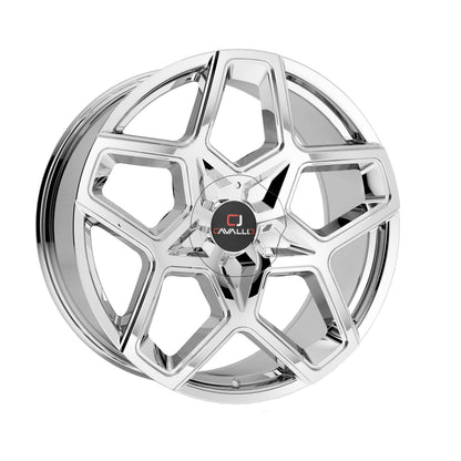 CAVALLO CLV-25 22X8.5 38 5X112/5X114.3 CHROME