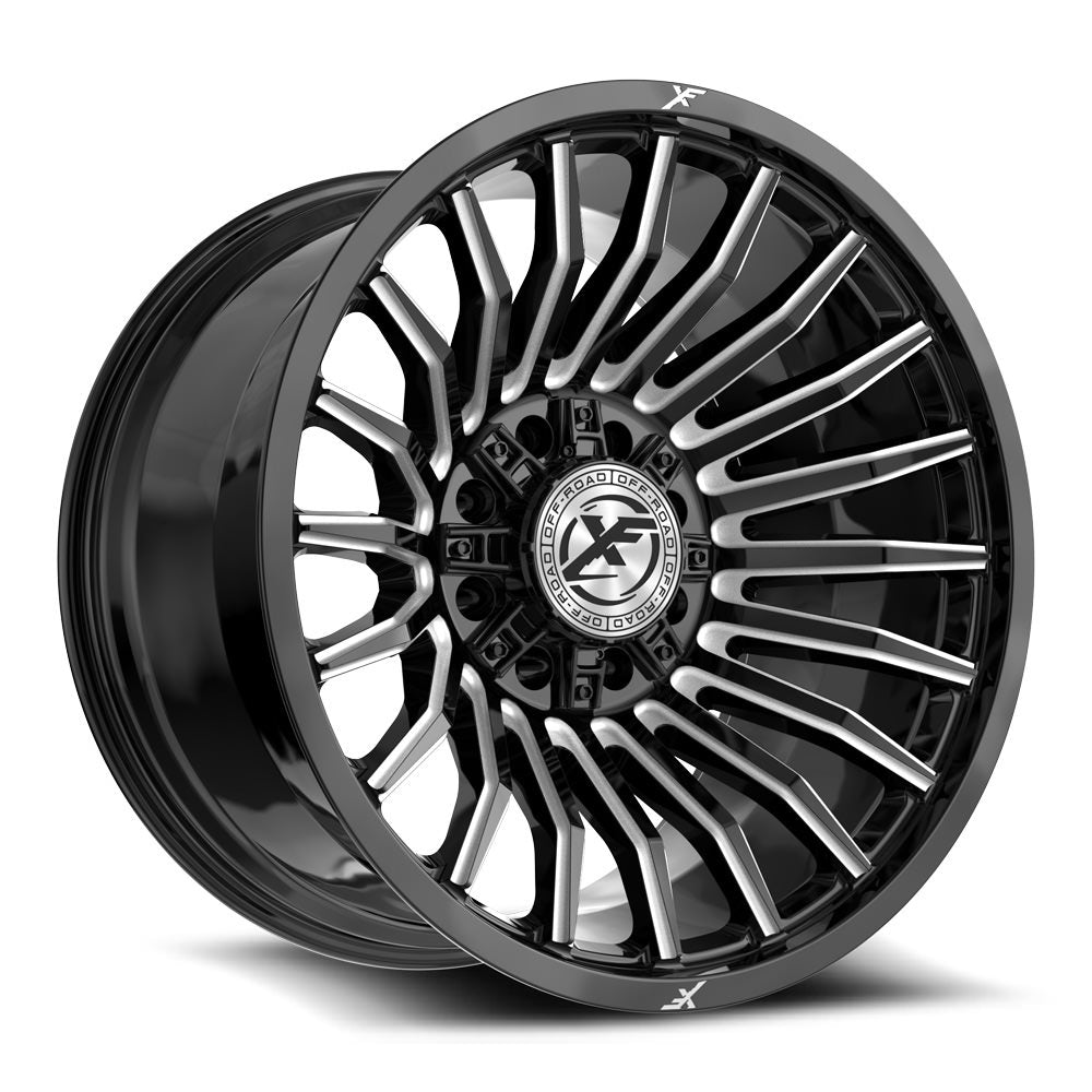 XF Off-Road XF-231 20x10 -12 8x165.1/8x180 Gloss Black & Milled XF-231201081651180-12GBM