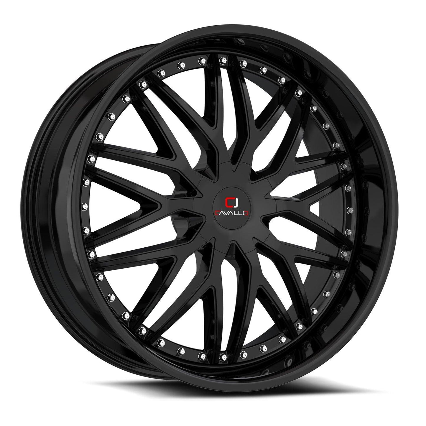 CAVALLO CLV-46 22X9.5 18 BLANK GLOSS BLACK