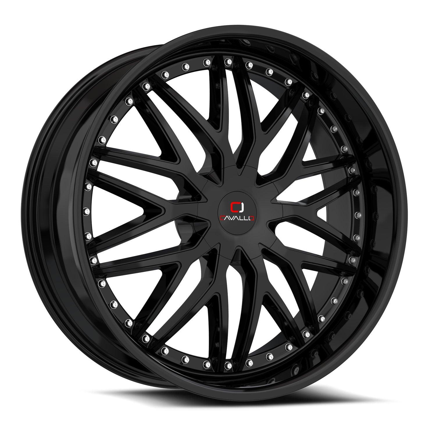 CAVALLO CLV-46 22X9.5 18 BLANK GLOSS BLACK