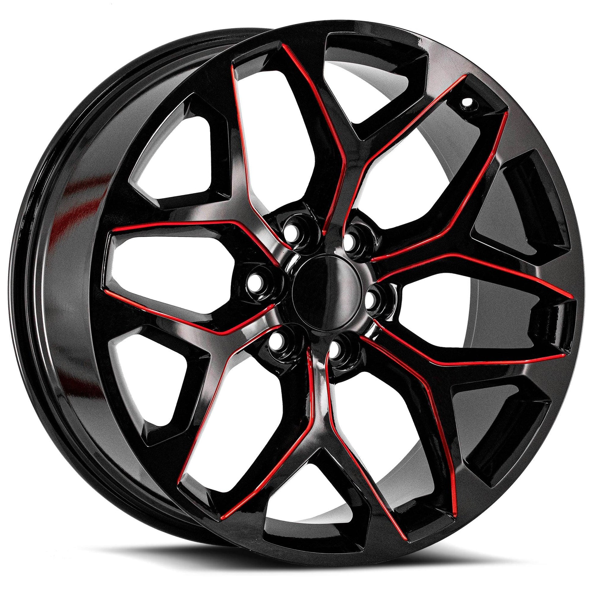 O.E. REVOLUTION G-09 26X10 31 6X139.7 GLOSS BLACK & RED MILLED