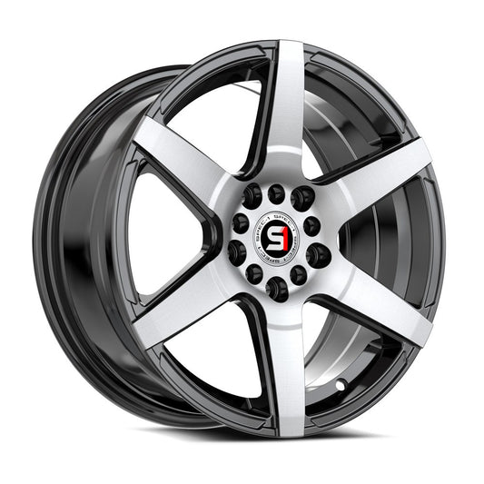 Spec-1 SPT-34 16x7 30 5x100/5x114.3 Gloss Black & Machined SPT-341672330BM