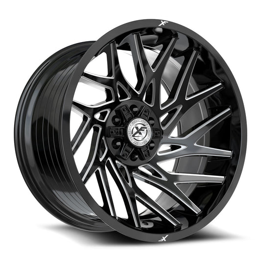 XF Off-Road XF-229 20x10 -12 6x135/6x139.7 Gloss Black & Milled XF-229201061351397-12GBM