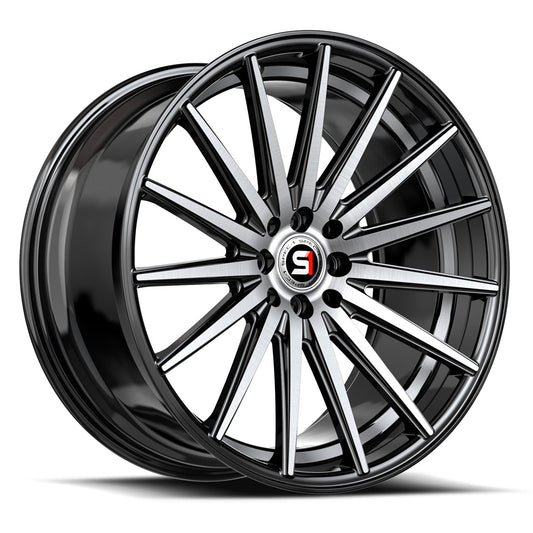 Spec-1 SP-69 20x8.5 38 5x100/5x114.3 Gloss Black & Machined & Undercut SP-6920852338BMU
