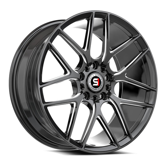 Spec-1 SP-78 18x8 35 5x112/5x114.3 Gloss Black & Milled SP-781883635GBM