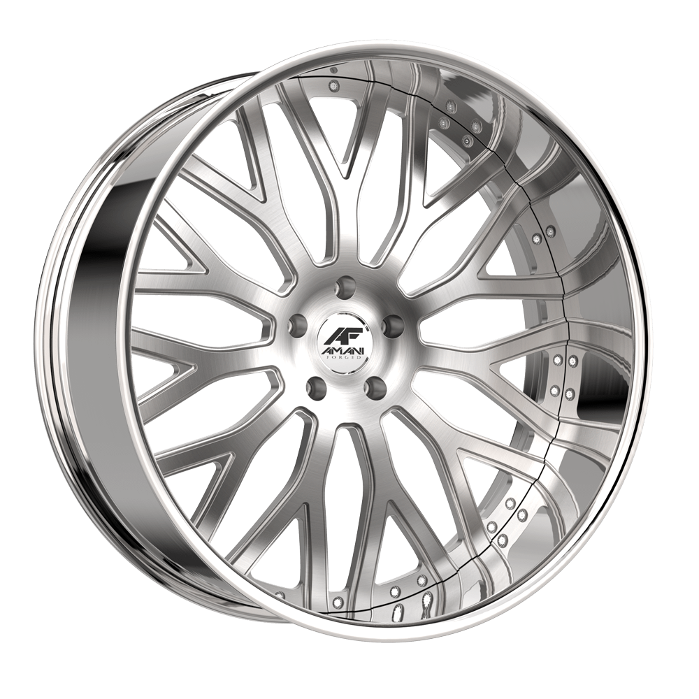 Amani Sorleno 22x9 / 10 1 / 5 Pocketed Blank 5x Brush Center Chrome Lip SOR2291035PBFRBCR