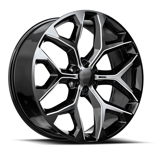 O.E. REVOLUTION G-09 26X10 24 6X139.7 GLOSS BLACK & MILLED