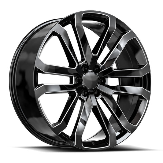 O.E. REVOLUTION D-37 26X10 31 6X139.7 GLOSS BLACK & MILLED