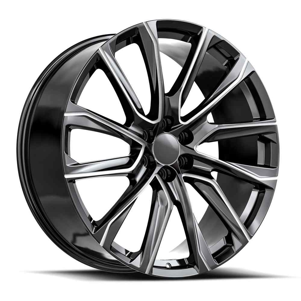 O.E. REVOLUTION CAD-34 24X10 31 6X139.7 GLOSS BLACK & MILLED
