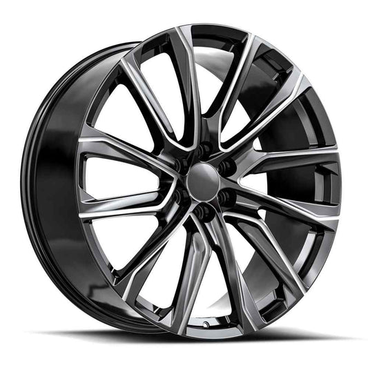 O.E. REVOLUTION CAD-34 24X10 31 6X139.7 GLOSS BLACK & MILLED
