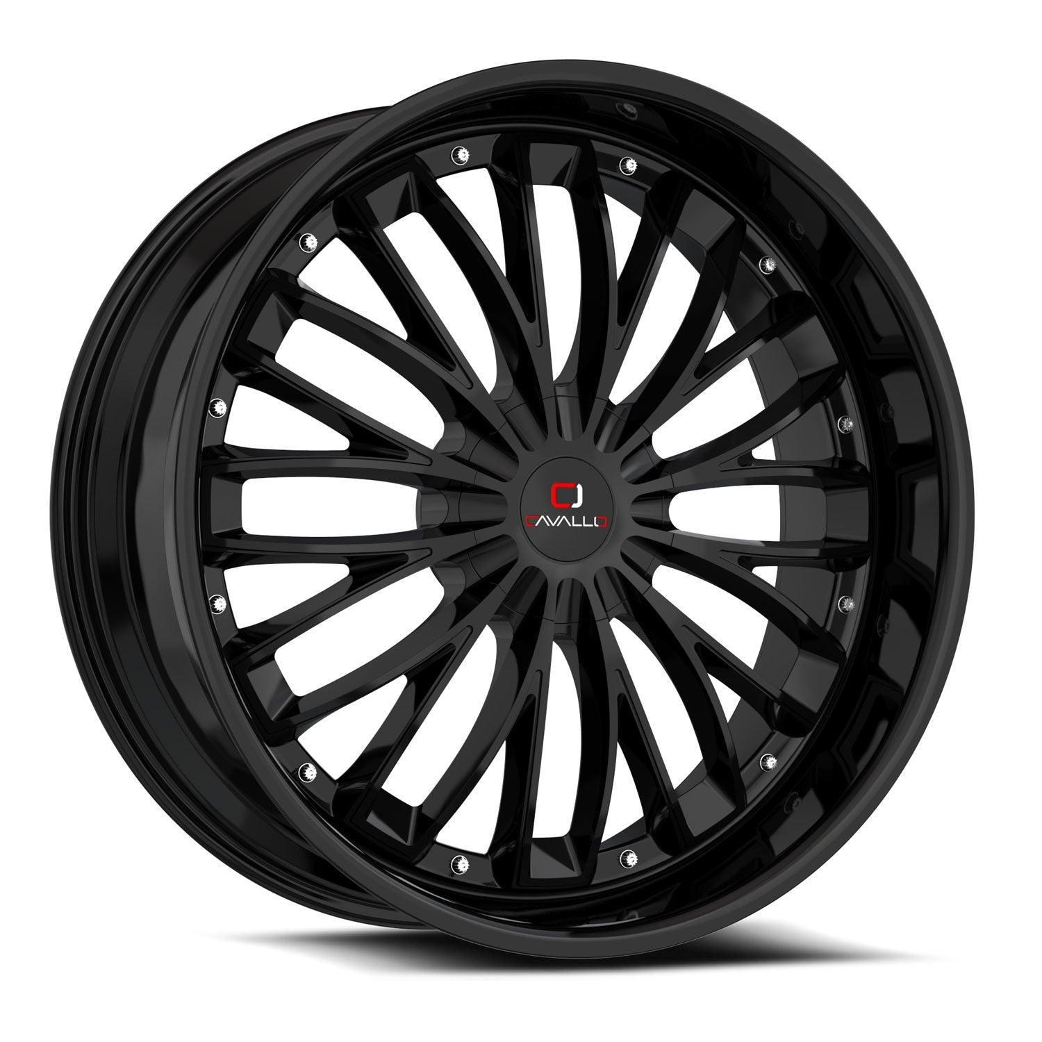 CAVALLO CLV-42 18X8 35 5X114.3/5X120 GLOSS BLACK