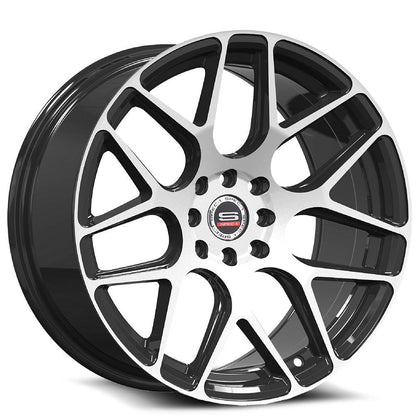 SPEC-1 SP-47 17X8.5 30 4X100/4X114.3 GLOSS BLACK & MACHINED