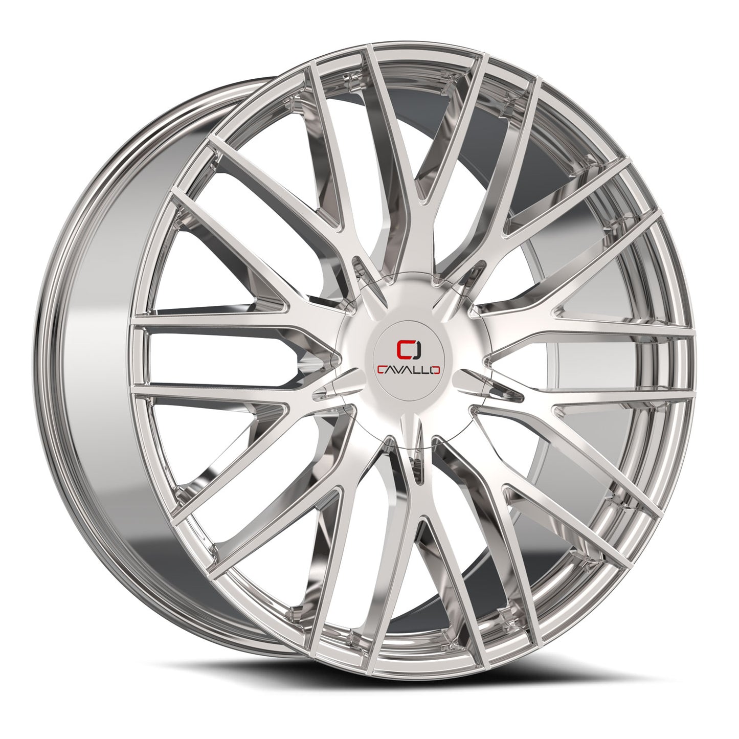 Cavallo CLV-45 22x9.5 15 Blank 5x/6x Nano Chrome CLV-452295BLANK+15NC