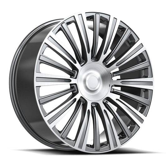 O.E. REVOLUTION CAD-35 24X10 31 6X139.7 GUNMETAL & MACHINED