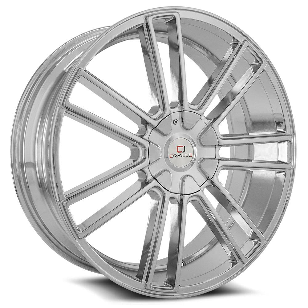 CAVALLO CLV-21 22X9.5 15 5X115/5X139.7 CHROME