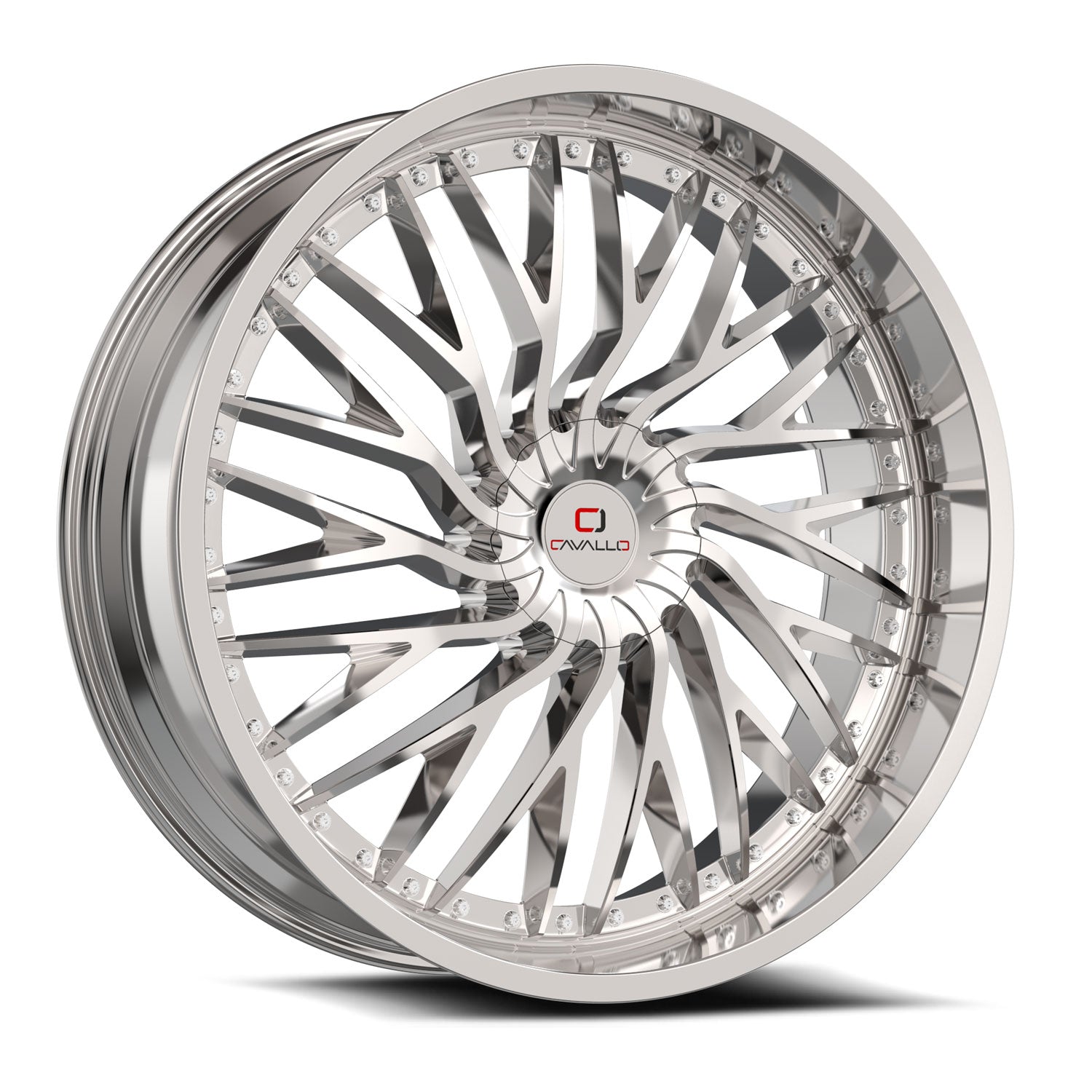 Cavallo CLV-43 22x8.5 38 5x114.3/5x120 Nano Chrome CLV-43228551143120+38NC