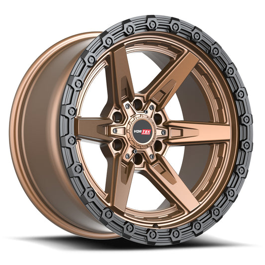 Vortek VRT-602 18x9 -12 6x135/6x139.7 Matte Bronze With Black Bead Ring 60218957-12MZBR