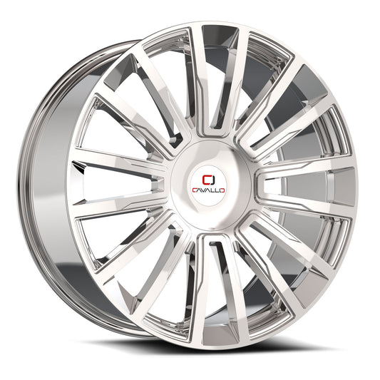 Cavallo CLV-47 20x8.5 35 5x108/5x114.3 Nano Chrome CLV-47208551081143+35NC