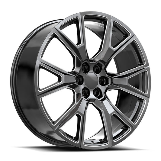 O.E. REVOLUTION C-19 22X9 28 6X139.7 GLOSS BLACK & MILLED