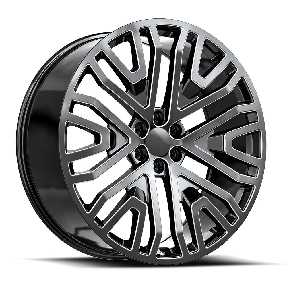 O.E. REVOLUTION G-14 24X10 31 6X139.7 GLOSS BLACK & MILLED
