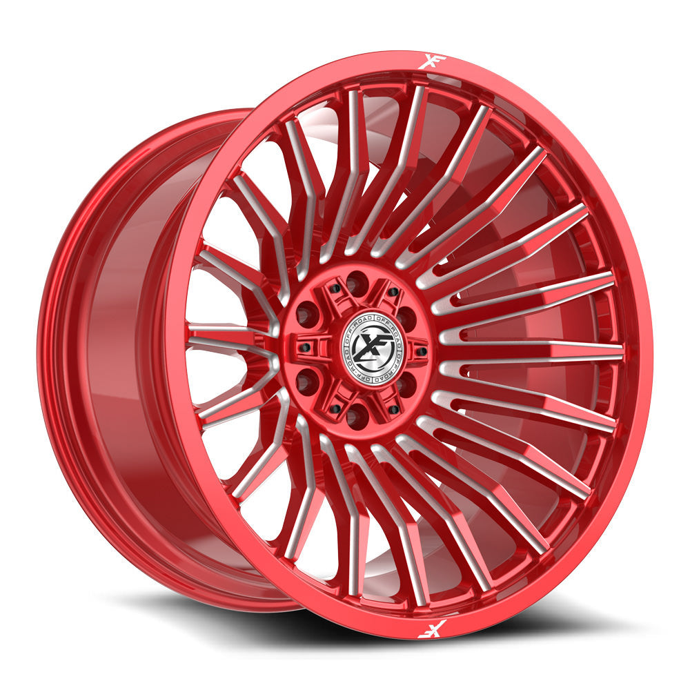 XF Off-Road XF-231 22x12 -44 6x135/6x139.7 Anodized Red & Milled XF-231221261351397-44ARM