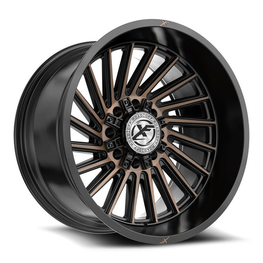 XF Off-Road XF-239 22x12 -44 8x170/8x180 Satin Black & Bronze Machined Double Dark Tint XF-23922128170180-44SBMZDT