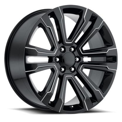 O.E. REVOLUTION G-10 24X10 24 6X139.7 GLOSS BLACK & MILLED