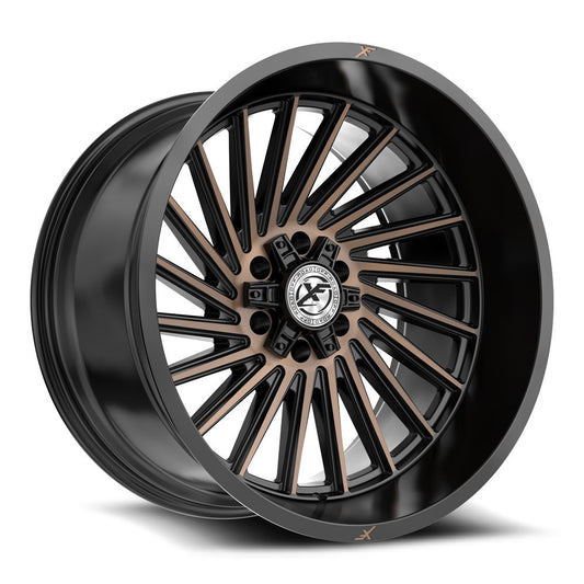 XF Off-Road XF-239 24x12 -44 6x135/6x139.7 Satin Black & Bronze Machined Double Dark Tint XF-239241261351397-44SBMZDT