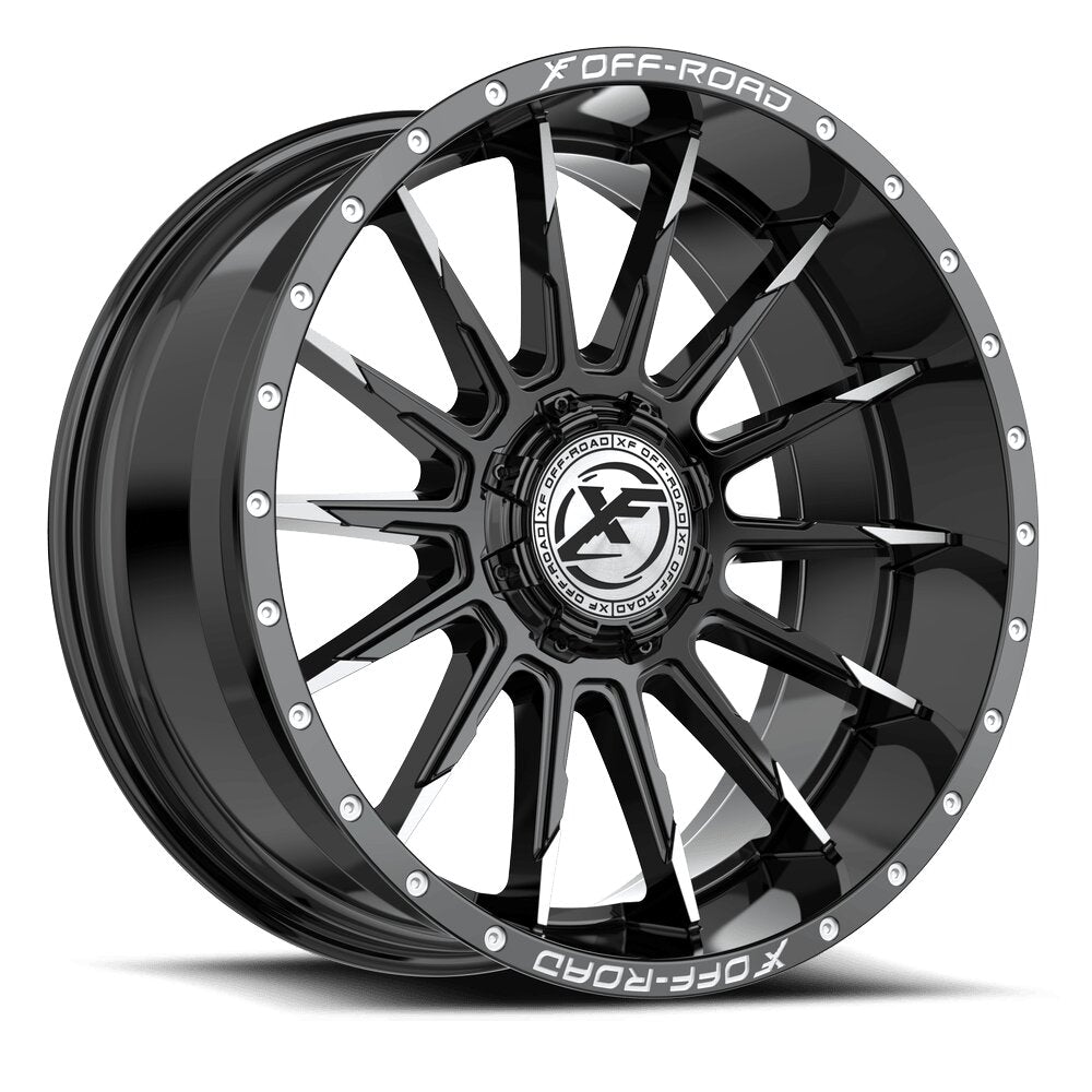 XF Off-Road XF-247 20x9 0 5x127/5x139.7 Gloss Black & Machined XF-2472090430BM-V