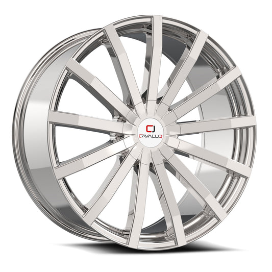 Cavallo CLV-52 18x8 35 5x108/5x114.3 Nano Chrome CLV-52188051081143+35NC