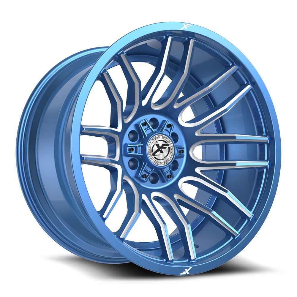 XF Off-Road XF-232 26x14 -76 5x127/5x139.7 Anodized Blue & Milled XF-232261451271397-76ABM