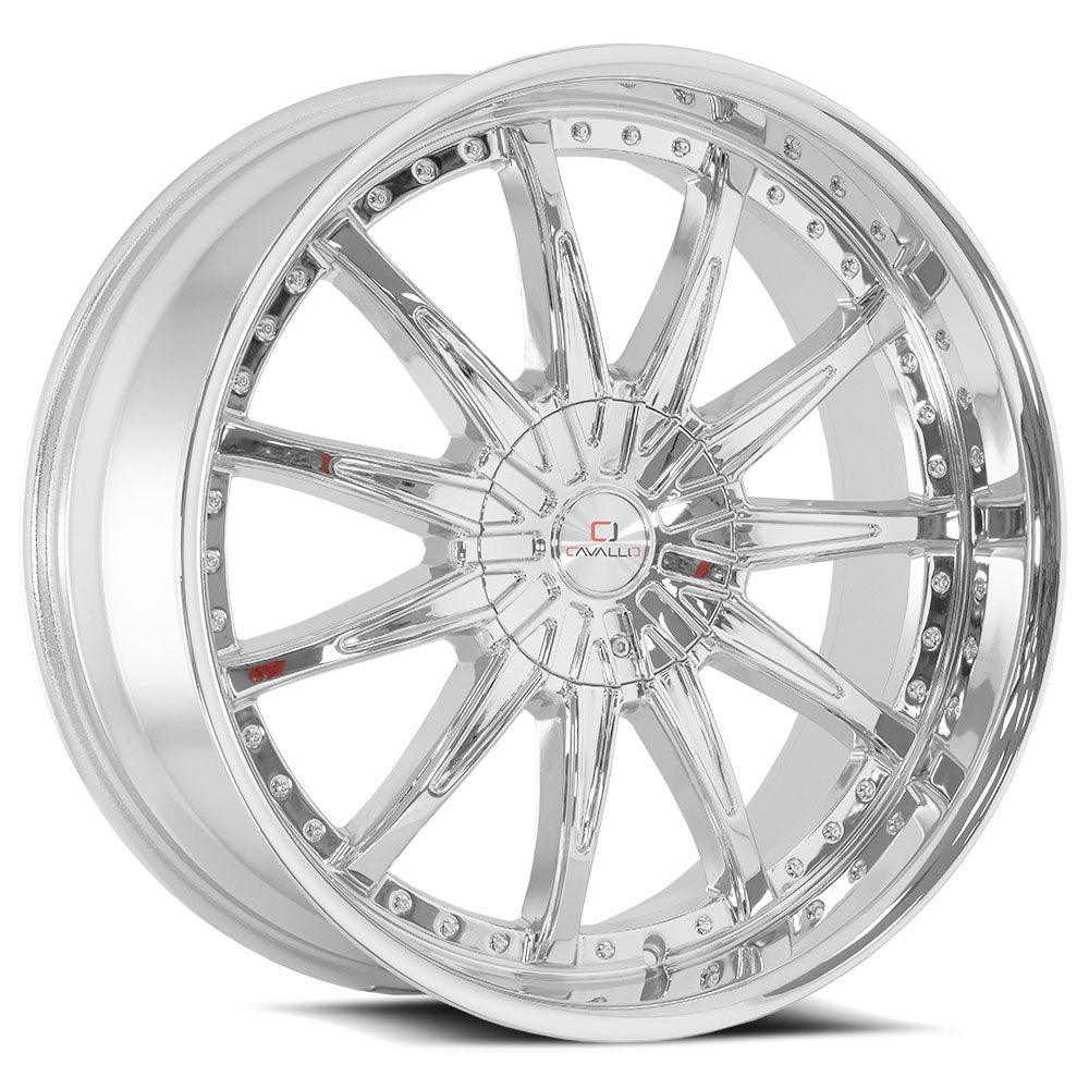 CAVALLO CLV-35 22X9.5 15 5X115/5X120 CHROME