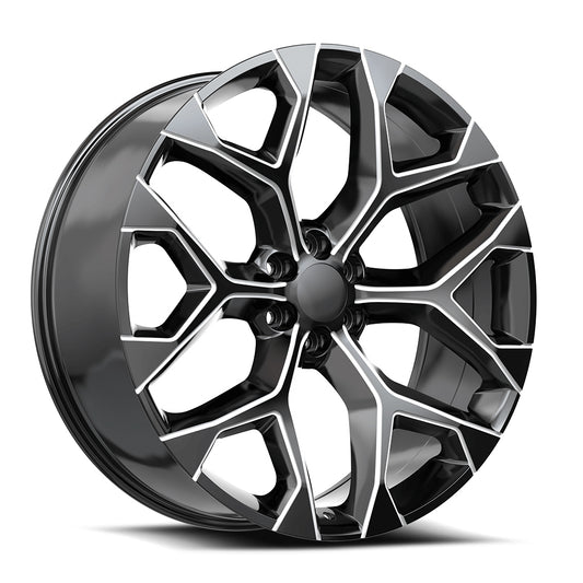 O.E. REVOLUTION G-09 22X9 24 6X139.7 GLOSS BLACK & MILLED