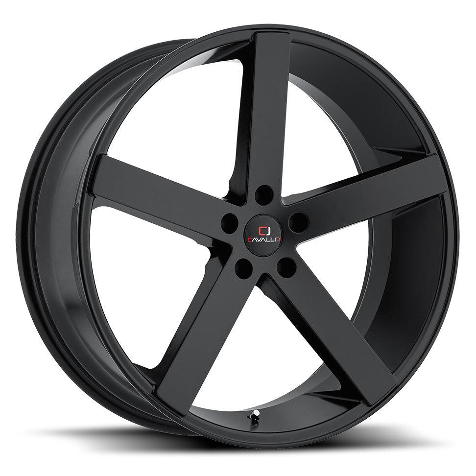 CAVALLO CLV-5 22X9 18 5X130 MATTE BLACK