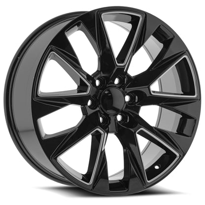 O.E. REVOLUTION C-14 24X10 30 6X139.7 GLOSS BLACK & MILLED