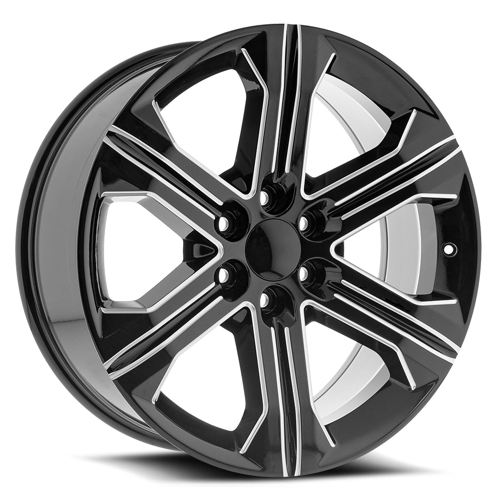O.E. REVOLUTION G-13 24X10 31 6X139.7 GLOSS BLACK & MACHINED
