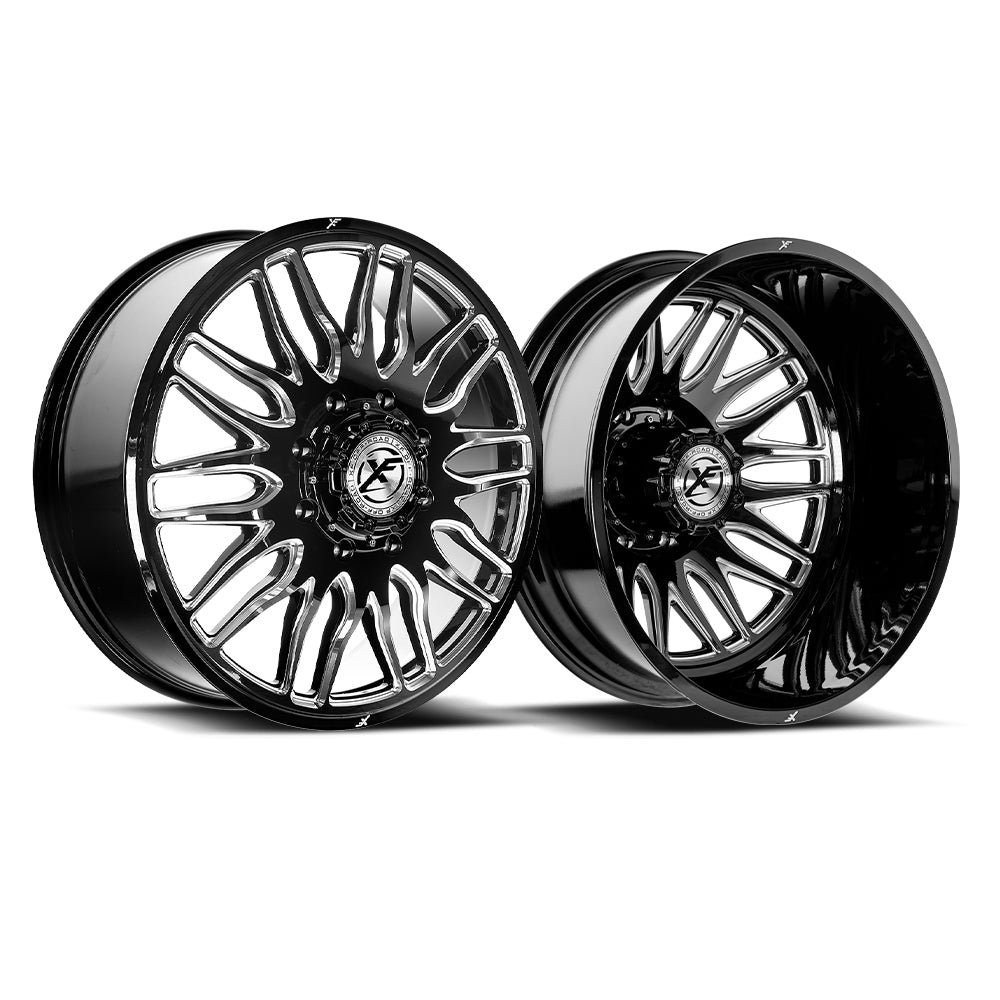 XF Dually XF-240 Dually 22x8.25 -192 8x210 Gloss Black & Milled 240O228262-192GBM