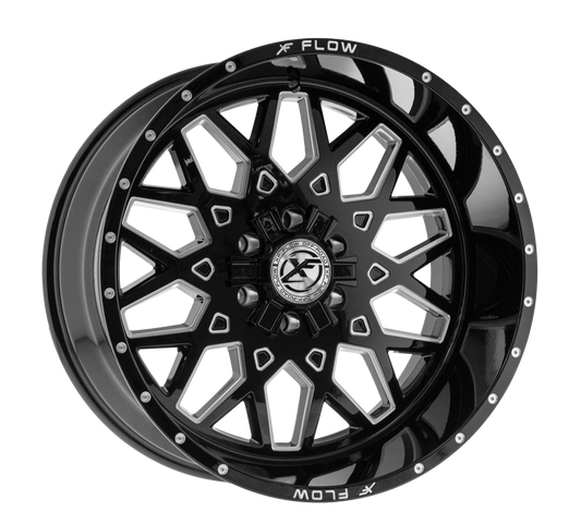 XFX Flow XFX-307 24x14 -76 5x127/5x139.7 Gloss Black & Milled XFX-307241451271397-76BMW
