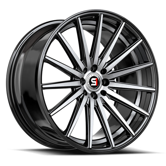 SPEC-1 SP-69 18X8.0 38 5X114.3/5X120 GLOSS BLACK MACHINED / UNDERCUT