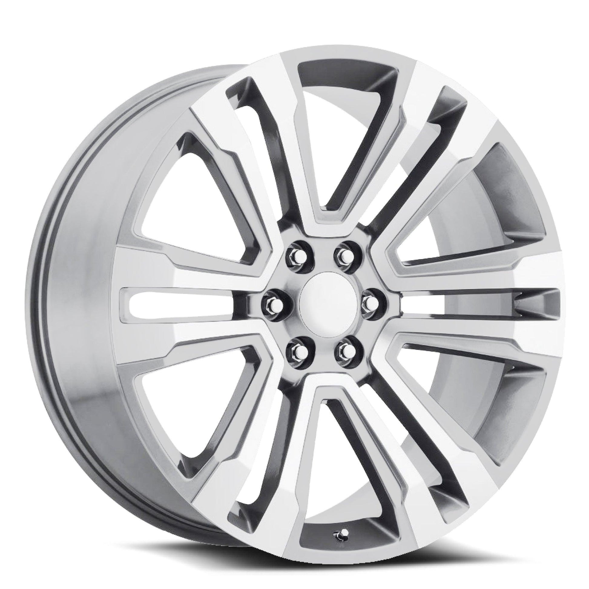 O.E. REVOLUTION G-10 22X9 31 6X139.7 SILVER & MACHINED