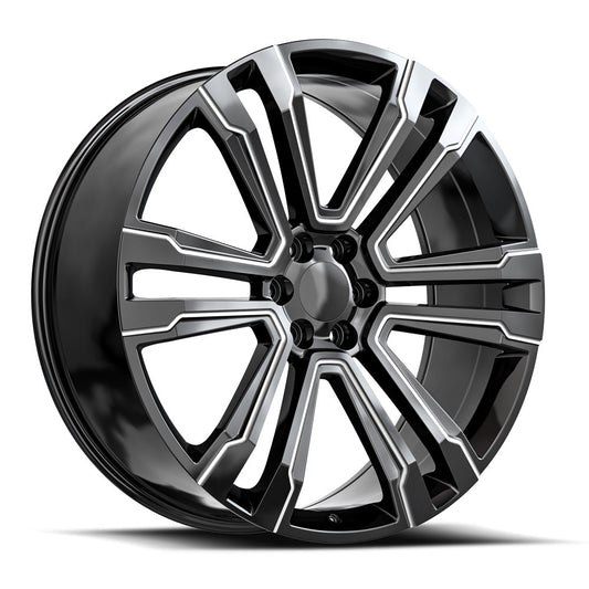 O.E. REVOLUTION G-10 28X10 31 6X139.7 GLOSS BLACK & MILLED