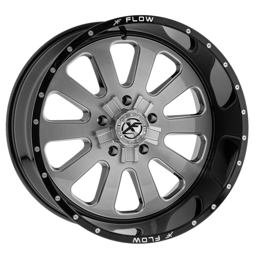 XFX Flow XFX-302 24x12 -44 5x127/5x139.7 Brushed & Milled With Black Lip XFX-302241251271397-44GBBRMW
