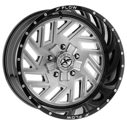 XFX Flow XFX-304 26x14 -76 5x127/5x139.7 Brushed & Milled With Black Lip XFX-N-304261451271397-76GBBRMW